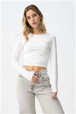 Tiffosi TOKIO - Maglia manica lunga crop tessuto tecnico