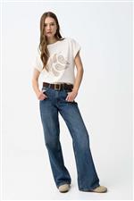 Tiffosi NATALIE - T-shirt mezza manica con ricamo e stampa bandana con mini borchie