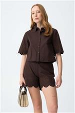 Tiffosi LENA 1 - Camicia mezza manica con ricami